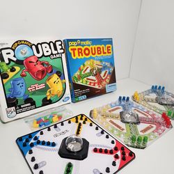 3pcs Trouble Game Pop-O-Matic Board Game