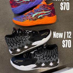 LaMelo size 12 hoop shoes $70 Each 
