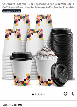 Coffe cups 100 packs $20