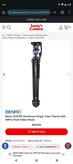 New Benro Tripod