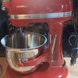 KitchenAid professional mixer and attachments