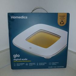 HoMedics glo Digital Scale with Motion-Sensing Night Light