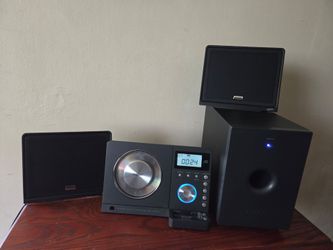 TEAC Micro Hi-Fi System MC-DX32i Subwoofer & Speakers Aux CD player Radio