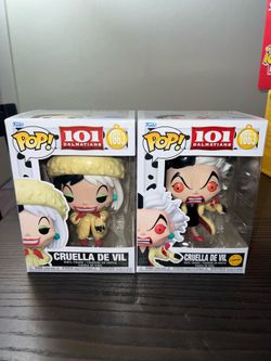 LE CHASE BUNDLE Angry Cruella De Vil 101 Dalmatians Funko Pop #1663 Disney Movie