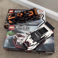 Open and built Lego Nisan Miami McLaren f1  bundle (dm me if u haven’t one Lego