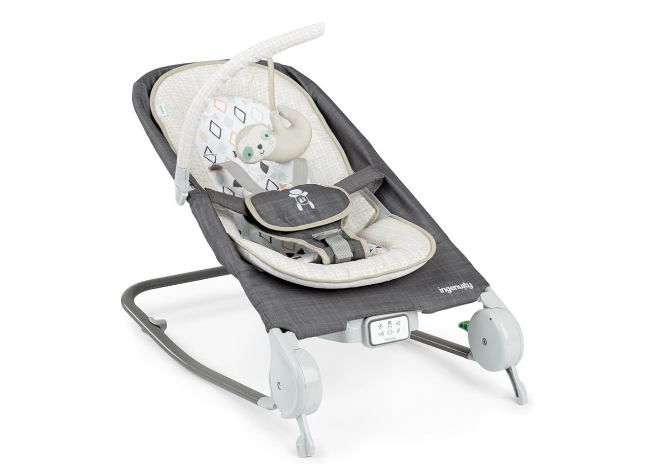 New- Happy Belly Rock To Soothe Massage Seat/Bouncer/Rocker