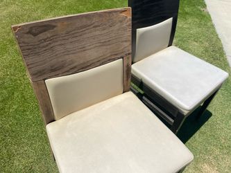 3 chairs made from solid wood with great cushions