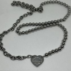 Tiffany & Co. Heart Tag Wrap Necklace 