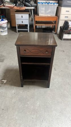 Used Retro One Drawer, Two Level, Nightstand,