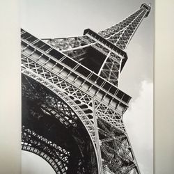 Effiel tower black & white oversized print poster 80”hx55”d