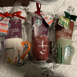 Brand New Starbucks Hot Cocoa Happy birthday Mugs 