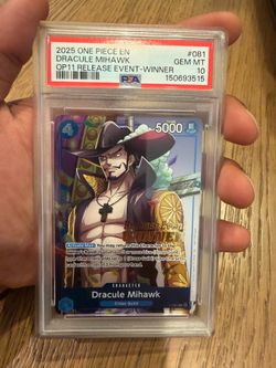 Mihawk Release Event Winner PSA 10 One Piece