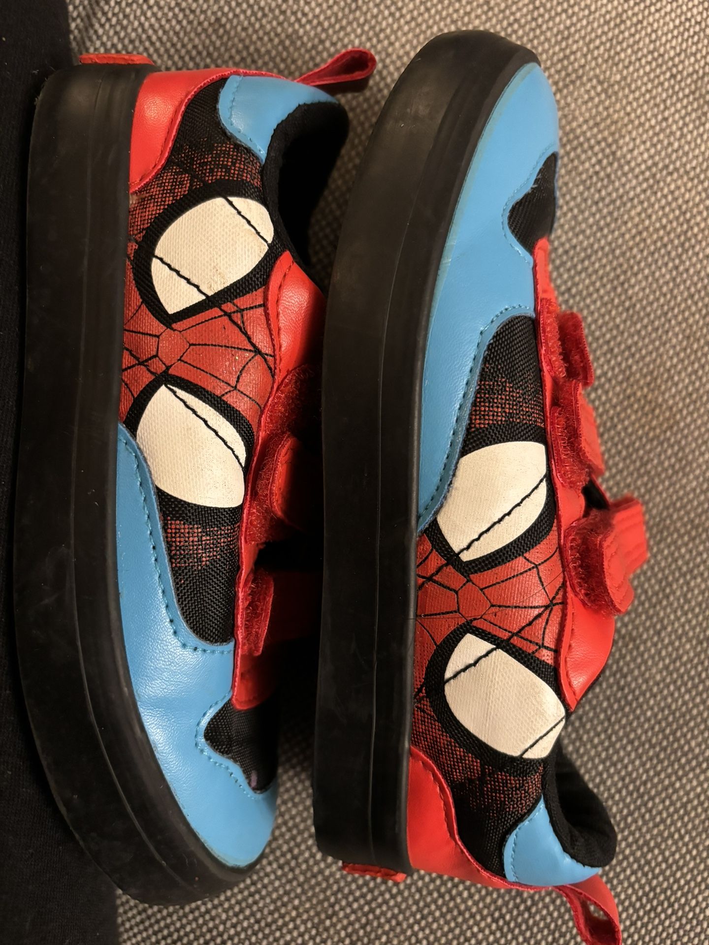 Disney Spider-Man Velcro Shoes Size 10