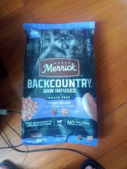 Merrick® Backcountry® Grain Free Puppy Dry Dog Food - Natural, Freeze Dried Raw, Chicken & Salmon