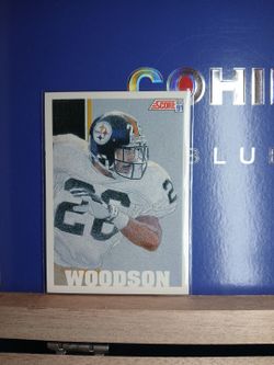 1991 Score Rod Woodson Pittsburgh Steelers Football Card