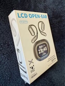 Open Ear Wireless Bluetooth Earbuds with LCD Display