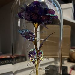 Light Up Metal Rose