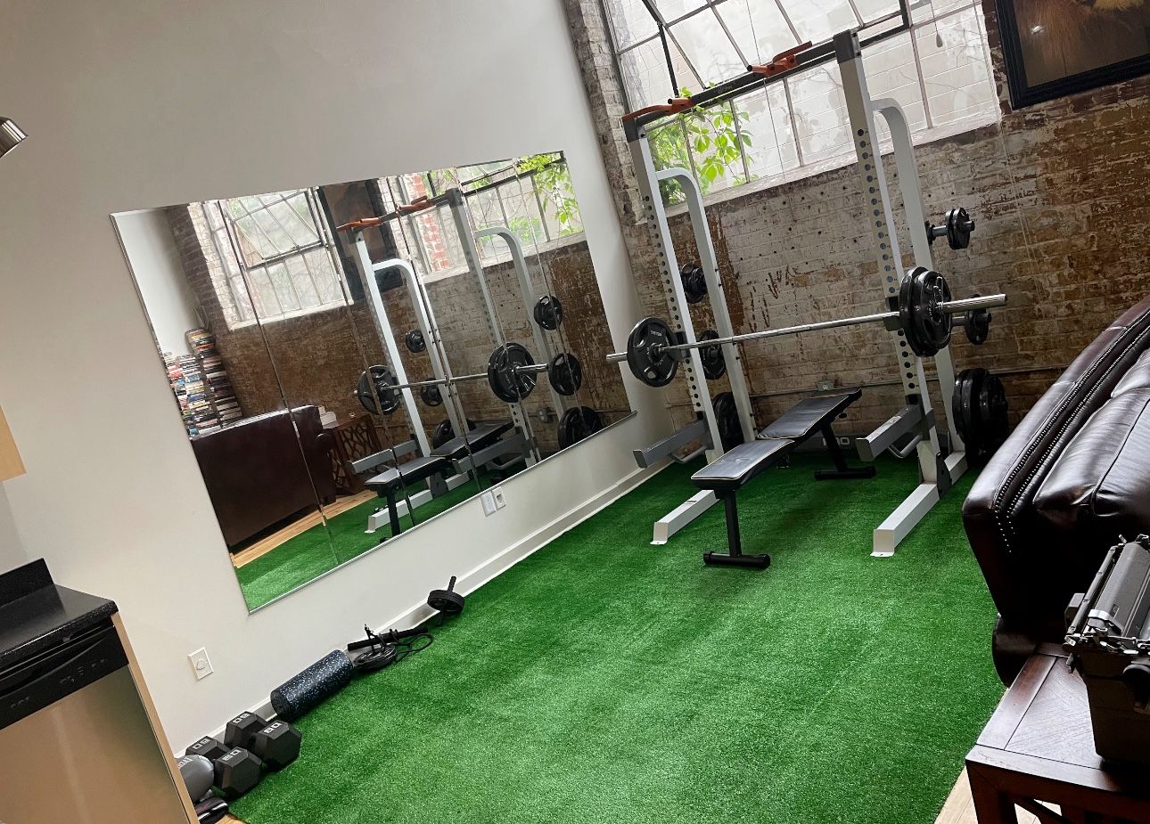 Olympic Weight Set – 6x 45 lb, 2x 35 lb Plates + 45 lb Olympic Barbell