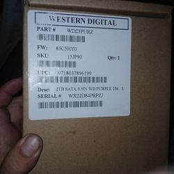 2 TB Western Digital 3.5 Purple Hard Drive