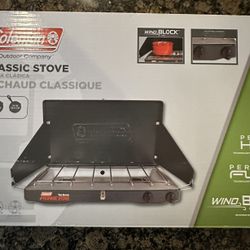 New Coleman Classic 2 Burner Propane 20,000 BTU Camping Stove USA