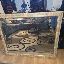 Mirror With Floral Border