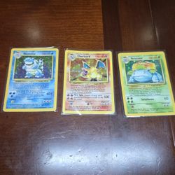 Base Set Pokemon Cards Big 3