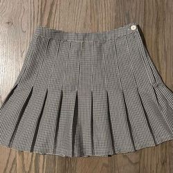 Urban Outfitters Plaid Pleated Mini Skirt Womens Size S Small P