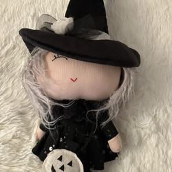 Cute Halloween Doll W/ Pumpkin Purse