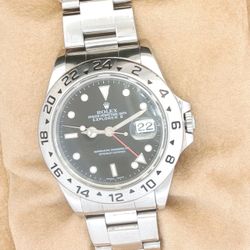 Rolex Explorer II  Serial #: T132172  Model #: R16570A50B9315  Year: 1996  Case: 32mm  Black Dial  Includes Box and Papers Rolex Explorer II  Serial #