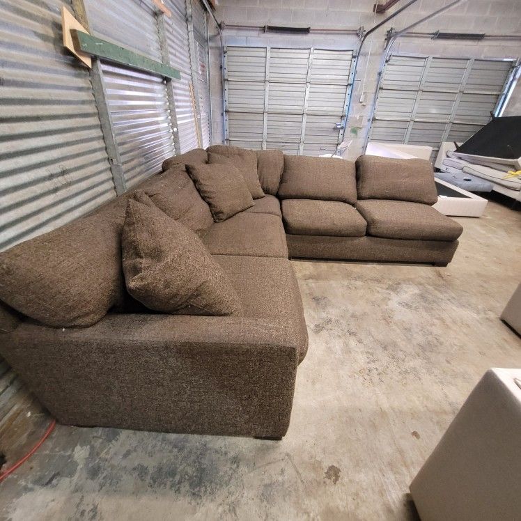 Brown Sectional Couch Sofa