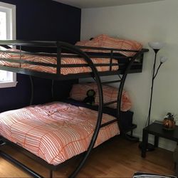 FULL Over FULL Bunk Bed In BLACK