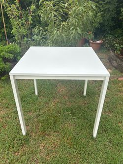 Modern Square White Ikea Melltorp Dining Table Discontinued Rare