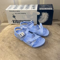 New Birkenstock Rio Eva Blue Sandals Sz 28