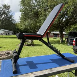 Versatile Workout Bench- Use With Or Without Weights 