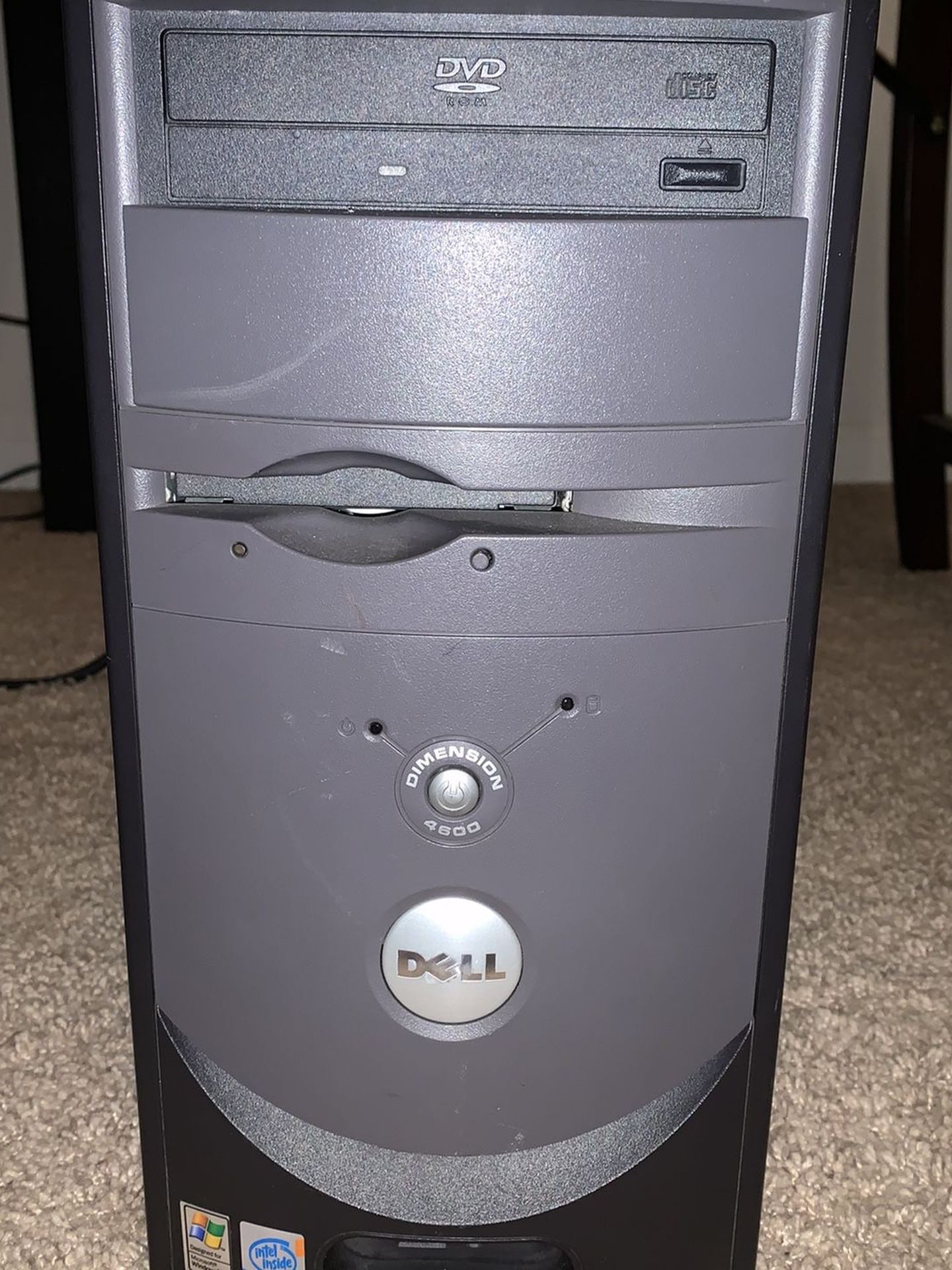 Dell Dimension DIM 4600 PC Pentium 4 - Windows XP Black Desktop Tower