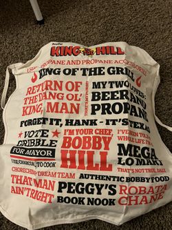 King of the Hill BBQ Apron and Trucker Hat (Alamo Logo)