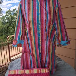 CRUZ STRIPED SHIRT WITH MATCHING PURSE