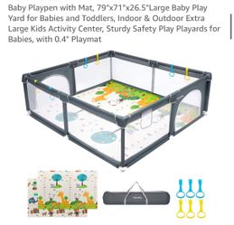 79"x71"x26.5"Large Baby Play Yard