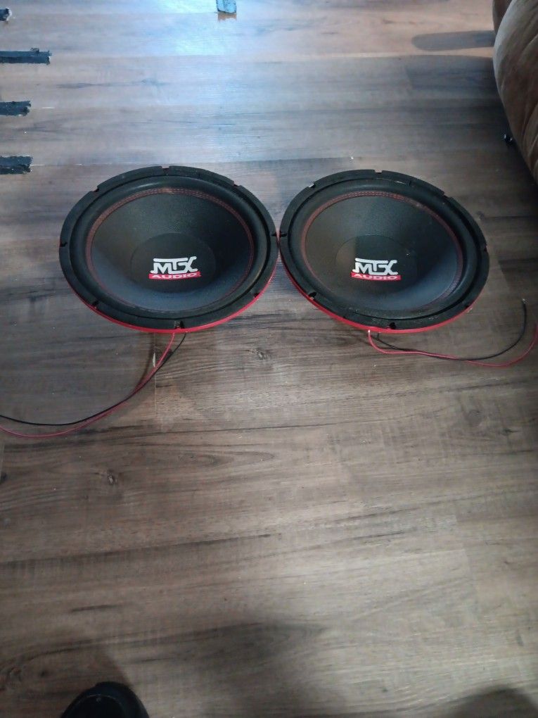 2 12 Inch MTX Subwoofers