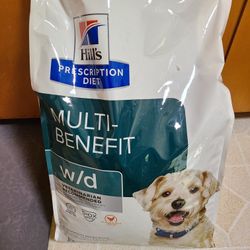 DOG FOOD NEW UNOPENED BAG Hill's Prescription Diet Multi-Benefit W/D 27.5 Pounds 
