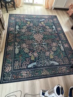 7'6 x 9'6 Loloi Paper Rifle Co. Peacock Rug