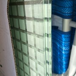 New Delta Bathroom Glass Sliding Door 48” Moziac