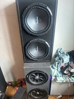 Kick 12 inch 300watt and sony 12inch 1200watt