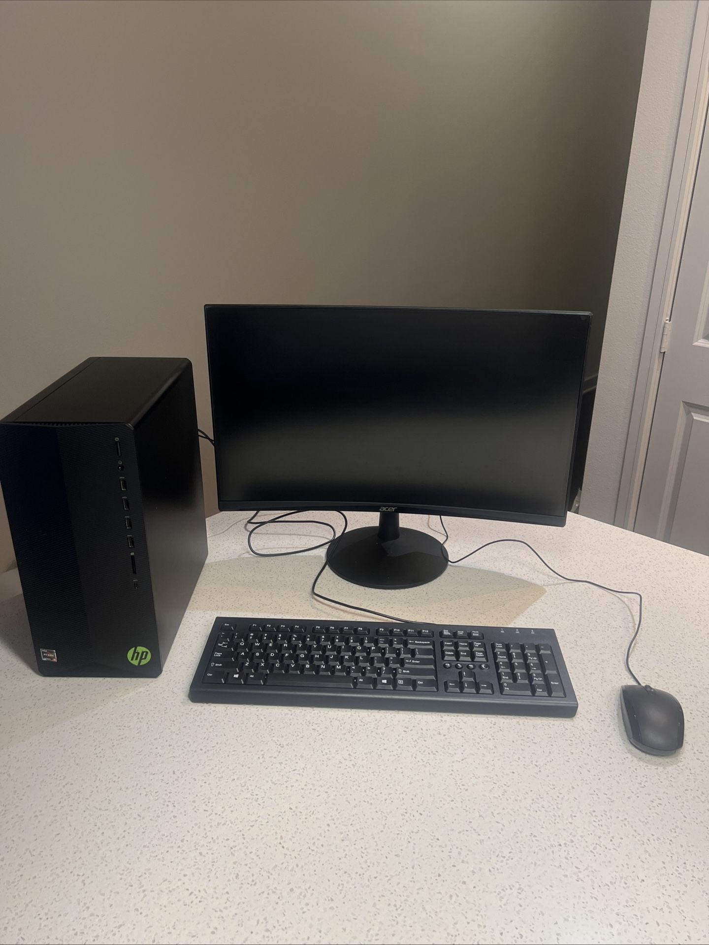 Hp Pavilion Gaming Desktop W/ 24 Inch 165 Hz Gaming Monitor