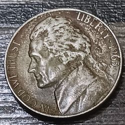 This One Is A Very Great Piece Perfect For Your Collection Vintage (1963) No Mint Mark Jefferson Nickel 
