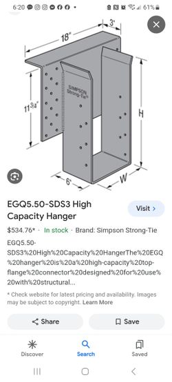 SIMPSON HANGER HIGH CAPACITY 