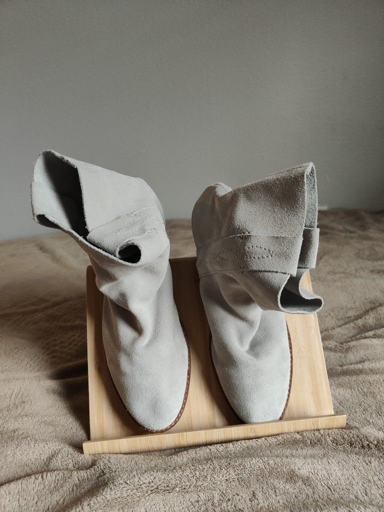 Joi Cuffed Suede Ankle Boots