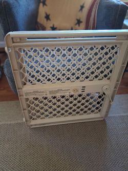 White Plastic Baby Safety Gate