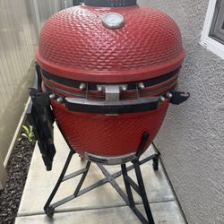 LOUISIANA GRILLS 24" CERAMIC KAMADO CHARCOAL GRILL - RED