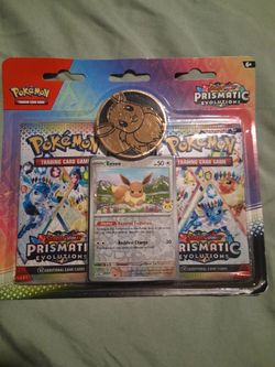 Pokemon prismatic evolution" eevee  blister pack